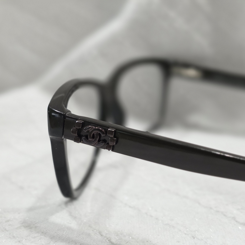 CHANEL Black Women's Eyewear Frames - Soft Rectangular - Picture 2 of 2